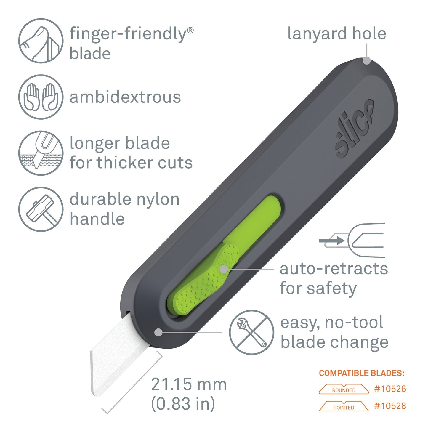 Cutter con lama retrattile automatica
